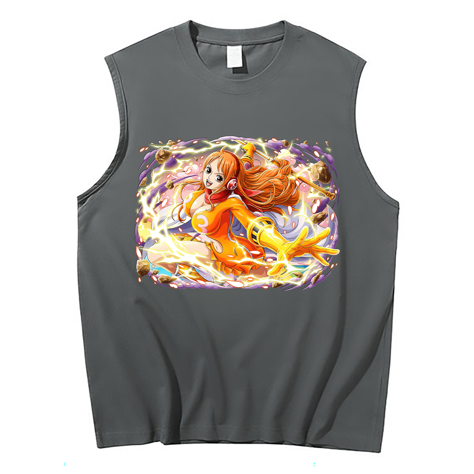 ワンピース ナミ ONE PIECE Nami コットン100％タンクトップ（フロントプリント）